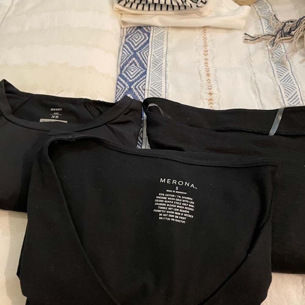 Three Black T-Shirt Bundle!! Merona Etc..SZ Small